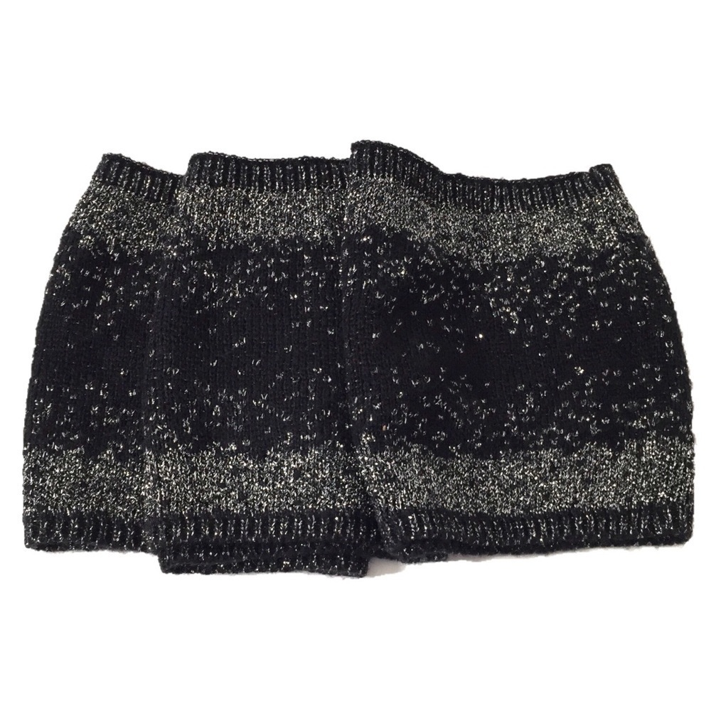 Modena Black Knit Sparkle Infinity Neck Scarf NWT